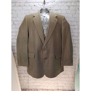 Jeffrey Banks VINTAGE Mens Size 44R Brown/Taupe Sport Jacket Blazer